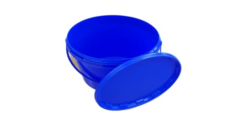 Eimer mit Deckel blau oval neu 2,5 L von Jokey (96 Stück)