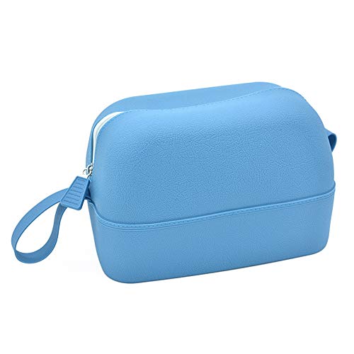 Bosixty 1 Mini Waterproof Silicone Wash Bag, Silicone Cosmetic Bag, Men's and Women's Cosmetic Bag, Travel Bag for Shaving, Toiletries, Personal Beauty Products, Travel and Bathroom Cosmetic Bag