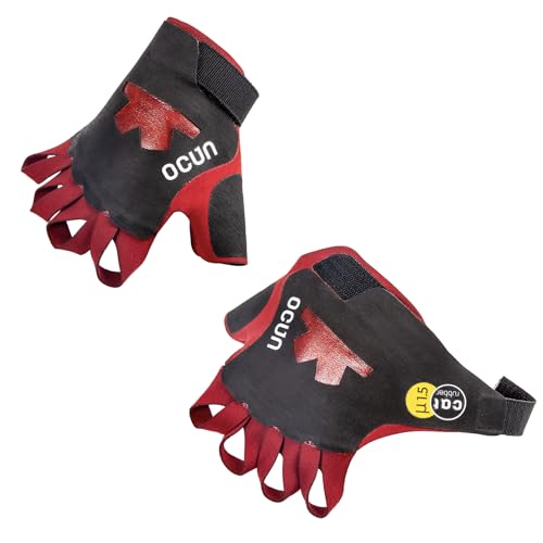 Ocun Crack Gloves Pro for Advanced Rock & Crack Climbing, Lightweight Protective Outdoor Recreation Gloves Large