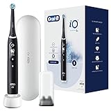Oral-B iO Series 6 Elektrische Zahnbürste/Electric Toothbrush, 5 Putzmodi für Zahnpflege, Magnet-Technologie, Display & Reiseetui, Geschenk Mann/Frau, Designed by Braun, black lava