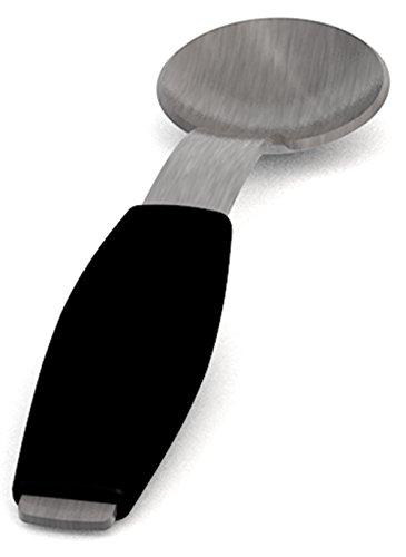 Ornamin Löffel mit schwarzem Griffkissen | Einhänder-Löffel mit besonderer Form für intuitive Anwendung | Spezial-Besteck, Einhänder-Hilfsmittel, Essbesteck, Esshilfe