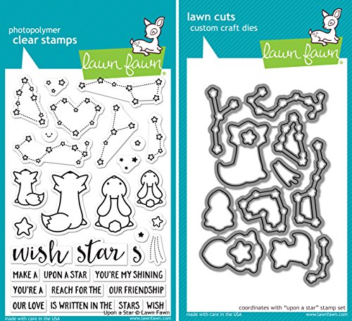 Lawn Fawn Upon a Star Stamp and Die Set - Two Item Bundle