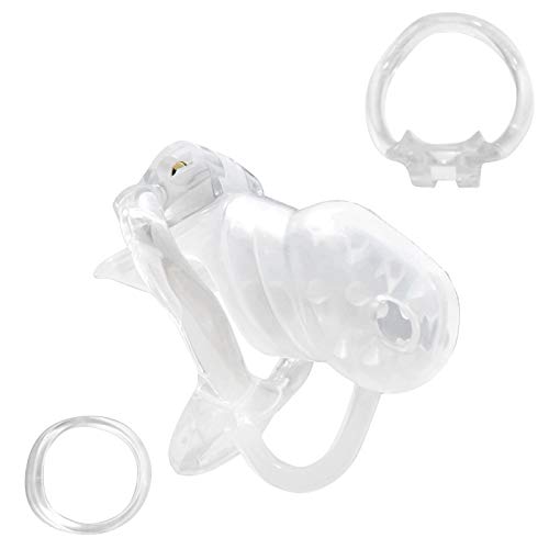 Male Chastity Device Silicone Cage Dildo Rings Virginity Lock Fetish BDSM Adult Masturbating Sex Toys for Men