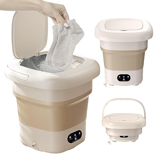 Mini-Waschmaschine | 9L Mini-Waschmaschine - Tragbarer persönlicher Wäschewascher mit Dehydrierungsfunktion, Ultraschall-Turbinenwascher für Socken, Unterwäsche Bexdug