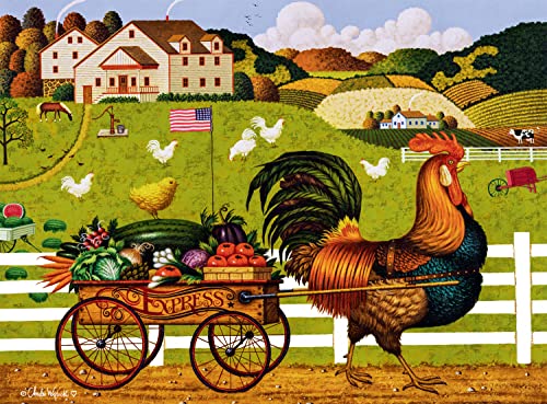 Buffalo Games - Charles Wysocki - Rooster Express - 1000 Teile Puzzle