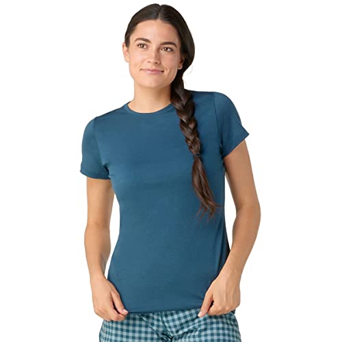 Smartwool Women's Merino Short Sleeve Tee, Twilight Blue, XL