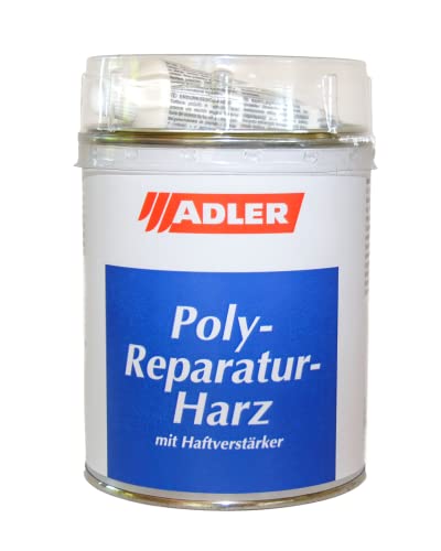 ADLER Poly-Reparaturharz 1kg Spachtelmasse Spachtel, Polyesterharz Härter