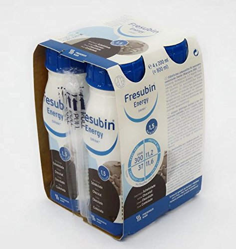 FRESUBIN Energy Drink, 300kcal pro Trinkflasche, 6 x 4 x 200ml (Schokolade)