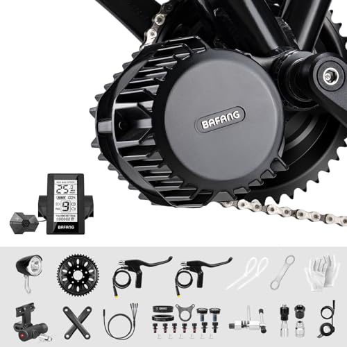 BAFANG 48V 1000W Mid Drive Motor Kit mit C965 Display, BBS01B BBS02B BBS HD Mittelmotor Kits für 68mm Tretlager Mountainbike, Rennrad, Pendlerfahrrad