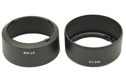 PROtastic Et-54B ET54B Gegenlichtblende für Canon EF-M 55-200 mm F/4.5-6.3 is STM Objektiv, 2 Stück