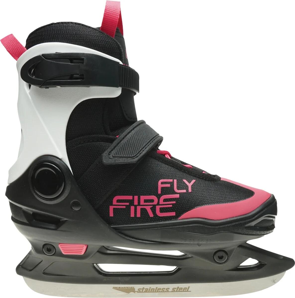 Firefly Unisex Jugend Alpha Soft III Eishockeyschuhe, Black/White/Pink, 29