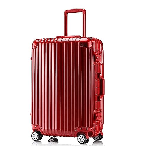 POCHY praktisch Koffer Koffer mit Rädern, großes Fassungsvermögen, Hartkanten-Gepäck, Sicherheitskombinationsschloss, Handgepäck, Anti-Stress-Koffer leicht zu bewegen
