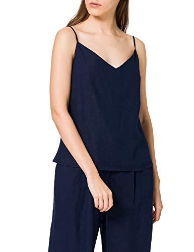 MERAKI Damen Unterhemd, blau (marineblau), 34, Label: XS
