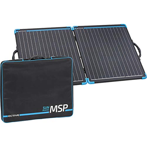 ECTIVE 12V 100W Klappbares Solarmodul Monokristallin mit Tragegriff MSP SunBoard 100 für Camping und Outdoor
