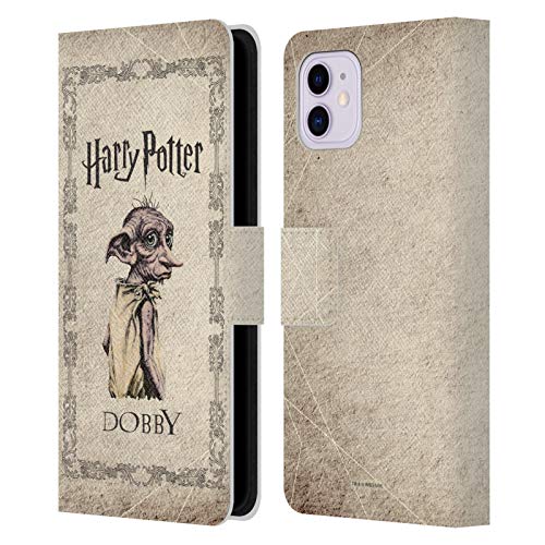 Head Case Designs Offizielle Harry Potter Dobby House Elf Geschoepf Chamber of Secrets II Leder Brieftaschen Handyhülle Hülle Huelle kompatibel mit Apple iPhone 11