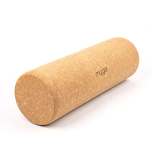 Myga RY1348 Faszienrolle aus natürlichem Kork, für myofasziale Entspannung, Triggerpunkt-Physiotherapie und Tiefengewebe-Massage, 10 x 30 cm