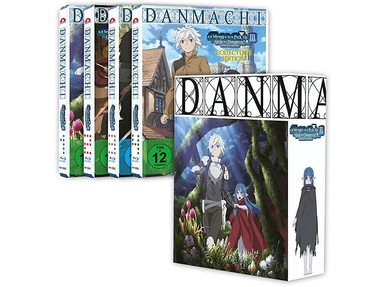 DanMachi - Is It Wrong to Try Pick Up Girls in a Dungeon? 3. Staffel Blu-ray Gesamtausgabe Limited Edition mit Sammelbox