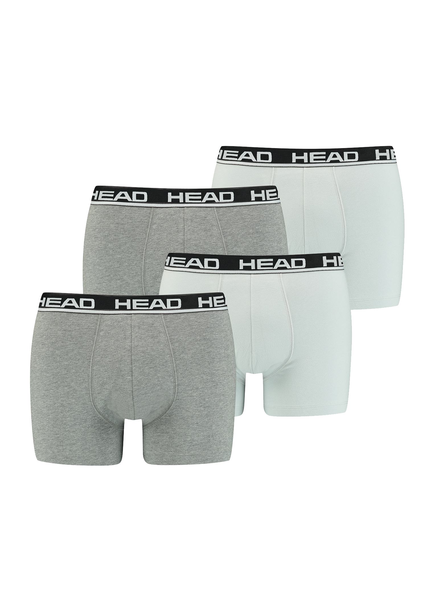 HEAD Herren Boxer Short Underwear (6er Pack) (S, Grey Combo)