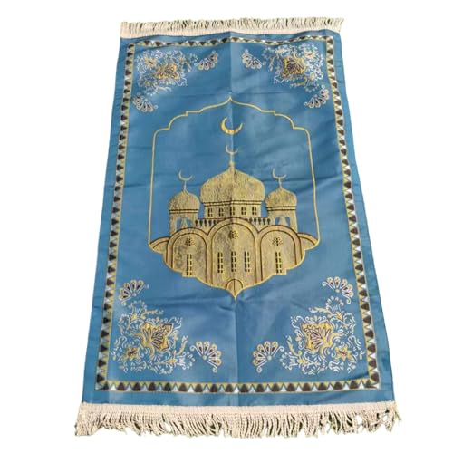 NYCEMAKEUP Elegante Matte, bestickter Teppich, Nahöstlicher Gebetsteppich, islamisches Gebetsteppich, Geschenk für Freunde, Material Anbetungsmatte