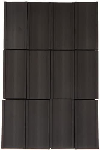 Legamaster 7-450600 Magnetische Etikettenträger für Whiteboards, 36 Stück, 30 x 60 mm, schwarz