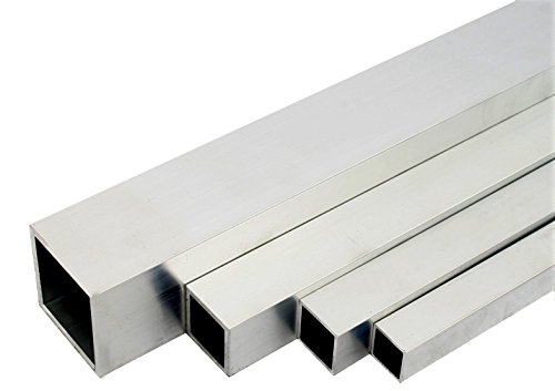 Aluminium Quadratrohr Walzblankes Vierkantrohr 80x80x3mm 2000mm