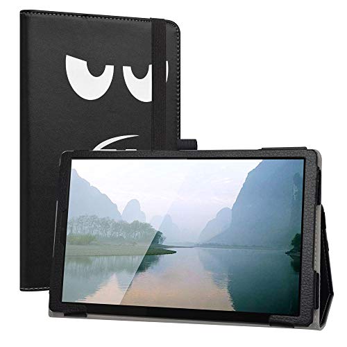 LiuShan Kompatibel mit Lenovo Tab M10 HD hülle, Folding PU Leder Tasche Hülle Case mit Ständer für 10.1" Lenovo Tab M10 HD (2nd Gen) TB-X306X Tablet (Nicht für Lenovo tab M10 Plus),Don't Touch