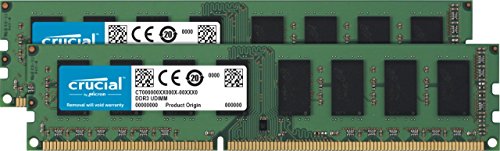Crucial CT2K102464BD160B 16GB Kit (8GB x 2) Speicher (DDR3L, 1600 MT/s, PC3L-12800, DIMM, 240-Pin)
