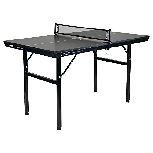 Stiga Unisex-Adult Mini Tennis Table Black Edition, 125 x 72 x 75 cm