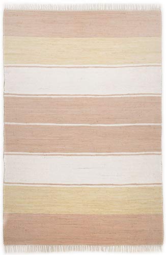 Teppich aus 100% Baumwolle; handgewebt | Größe: 160 x 230 cm; Farbe: Grün Multi | THEKO die markenteppiche - Happy Design