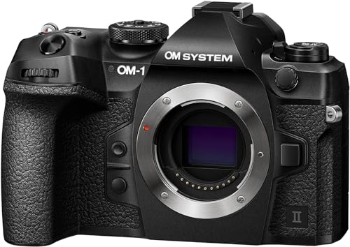 OM SYSTEM OM-1 Mark II Micro Four Thirds Systemkamera, 20 MP BSI Stacked Sensor, 5-Achsen-Bildstabilisierung, Schwarz