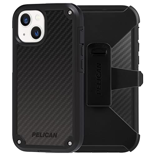 Case-Mate Pelican Shield Series Kevlar Schutzhülle für iPhone 13, schlankes Design, 6,4 m Fallschutz, 15,4 cm (6,1 Zoll) Kevlar