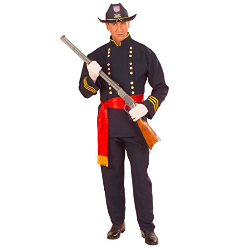 Amakando Yankee Kostüm Nordstaaten Offizier Herrenkostüm M (50) General Soldatenkostüm Fasching US Soldat Faschingskostüm Nordstaatler USA Armee Karnevalskostüm Uniform Verkleidung Karneval Kostüm