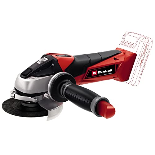 Einhell Akku-Winkelschleifer TE-AG 18/115 Li Kit (1x3,0Ah) Power X-Change (Li-Ion, 18 V, 8.500 U/Min, max. Schnitttiefe 28mm, Zusatzhandgriff, inkl. Akku und Ladegerät, Koffer, ohne Trennscheibe)