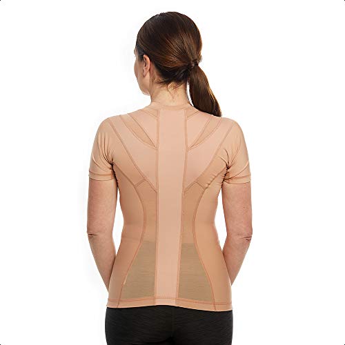 Anodyne® Posture Shirt - Frauen | Haltungskorrektur für Rücken & Schultern | Bessere Körperhaltung | Reduziert Schmerzen & Spannungen | Medizinisch geprüft und zugelassen |X-Small - Beige