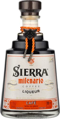 Sierra Milenario Café (1 x 700 ml) – Kaffeelikör mit Kaffee aus dem mexikanischen Hochland und 100 % de Agave Tequila – mit Noten von Schokolade, Vanille, Kakao und Kaffee – 35 % Alk.