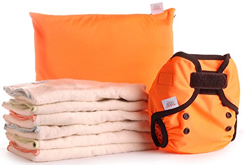 Bum Fold Eco-Pack Stoffwindel-Set (S, orange)