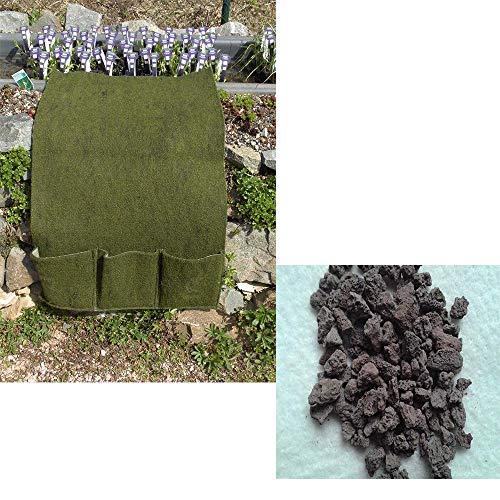 Große Planztasche 3er mit 6 Kg Füllung Lava 2-8 mm Pflanzhilfe für Teichpflanzen