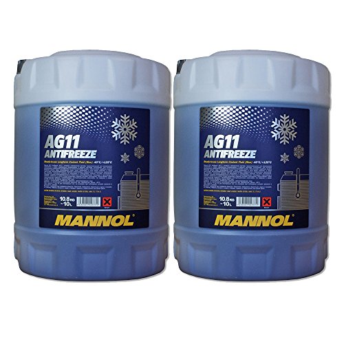 MANNOL Antifreeze AG11-40 Kühlerfrostschutz Kühlmittel, 10 Liter