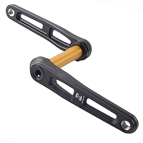 LHHL Rennrad Kurbelarm 165/170/175mm GXP Hohl Integrierte Links/Rechts Aluminium-Legierung Fahrrad Kurbelarm Set Ersatz for Fahrrad Kurbelgarnitur (Color : Black, Size : 165MM)