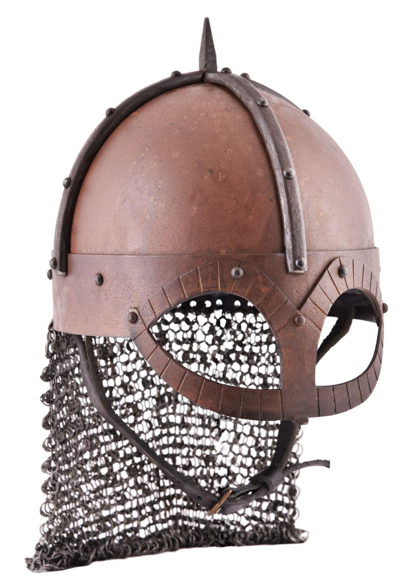 Der Gjermundbu Helm mit vernieteter Brünne, Gr. S von ULFBERTH - Schaukampfhelm Wikingerhelm