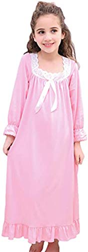 Verve Jelly Mädchen Kleinkind Nachthemd Weiß Rosa Baumwolle 6-7 Jahre Prinzessin Pyjamas