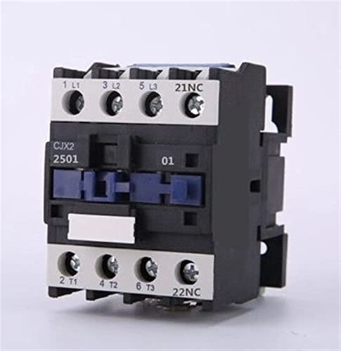 Elektronische Komponenten Schütz LC1D AC-Schütze CJX2-2501 25 A NC 3-Phasen DIN-Schienenmontage Elektrische Leistung 2 4 V 36 V 110 V 220 V 380 V Industrieelektrik (Color : 220v)