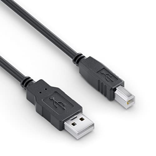 sonero® USB 2.0 Kabel, aktives Verbindungskabel mit Signalverstärker, Druckerkabel, USB-A Stecker auf USB-B Stecker, 480 Mbit/s, 20.0m, schwarz