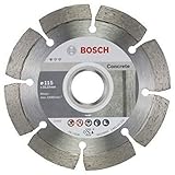 Bosch Professional 10 Stück Diamanttrennscheibe (für Beton, Ø: 115 mm, BohrungØ: 22,23 mm, Zubehör für Winkelschleifer)