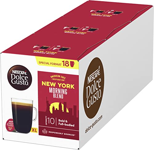 NESCAFÉ Dolce Gusto New York Morning Blend, 54 Kaffeekapseln für 54 Portionen Big Pack 3er Pack (3 x 18 Kapseln)