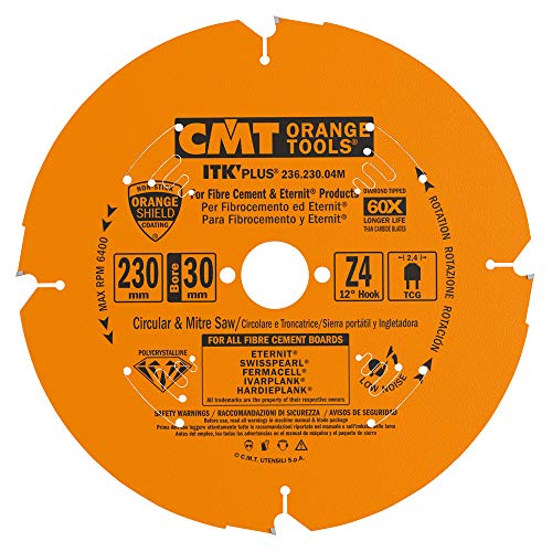 CMT Orange Tools 236.230.04 M - Kreissägeblatt für Mat. Schleifmittel D 230 x 2.2 x 30 Z4 DP