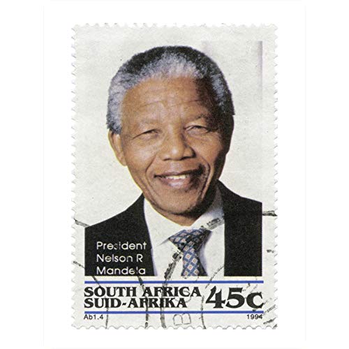 Wee Blue Coo Kunstdruck auf Leinwand, Motiv: Stasouth Africa 45 Cents Nelson Mandela
