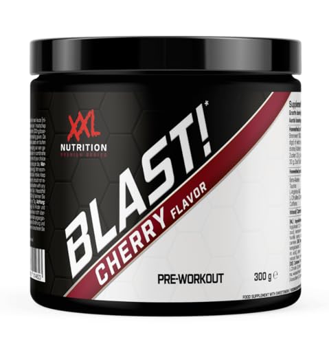 XXL Nutrition - Blast! Pre Workout Pulver - Cherry - Pre-Workout Booster mit Koffein - 300 Gramm