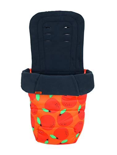 Cosatto Wowee Fußsack Cosy Toes Gesteppte Kinderwageneinlage Waschbar So Orange 0.8kg