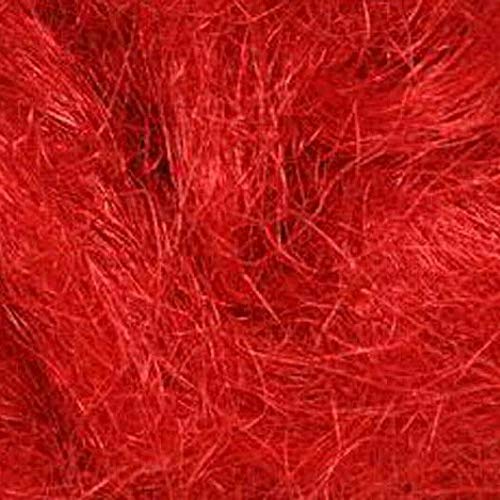 Füllmaterial für Geschenke – Sisal Watte/Wolle/Fasern – Flachshaar/Feenhaar Dekoration (Rot, 1000 Gramm)